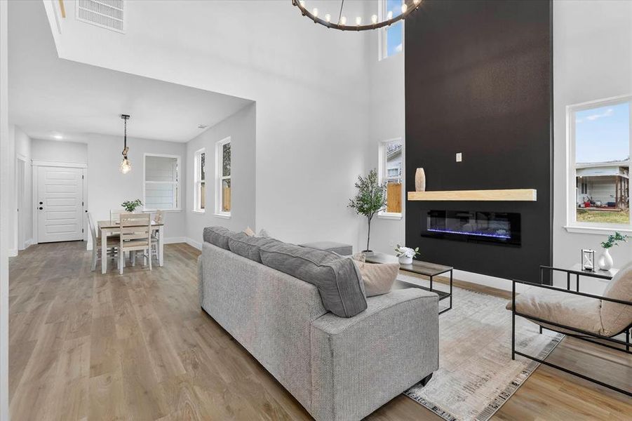 Furnished interior view inside a new home in , Lancaster (Image 5).