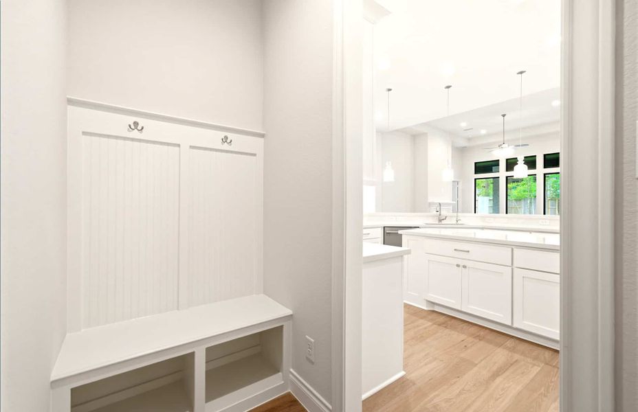 Furnished interior view inside a new home in The Woodlands Hills 65′, Willis (Image 33).