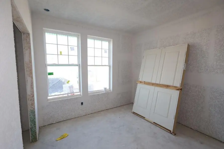 In-progress construction of a new home in The Grand Prairie 50’, Hockley, TX (Image 5).