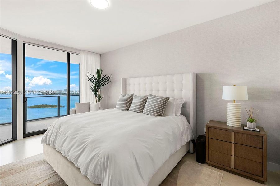 Furnished interior view inside a new home in , Miami (Image 6).