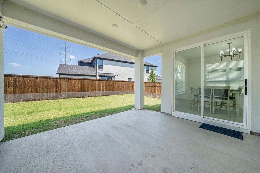 Exterior details and patio area of a home in , Frisco (Image 24).