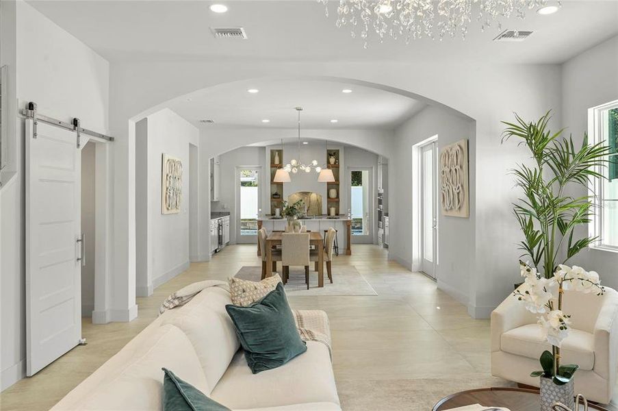 Furnished interior view inside a new home in , Winter Park (Image 14).