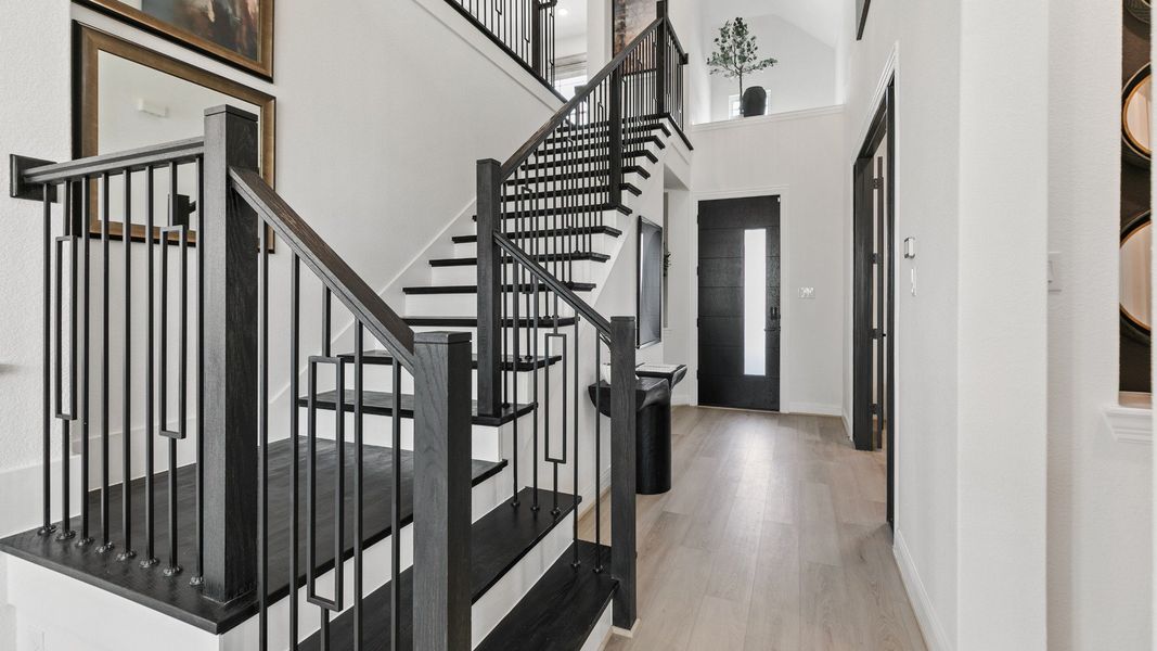 Representative furnished interior of a home built from the Mimosa by DRB Homes in Brookewater, Rosenberg (Image 6).