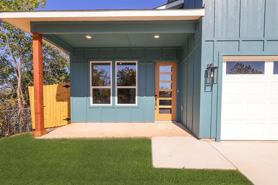 Exterior details and patio area of a home in , Fort Worth (Image 3). Exterior details and patio area of a home in , Fort Worth (Image 3).