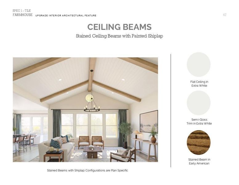 Farmhouse Look Palette 4: Trim Selection Sheet (*Artist rendering used for illustration purposes only.)