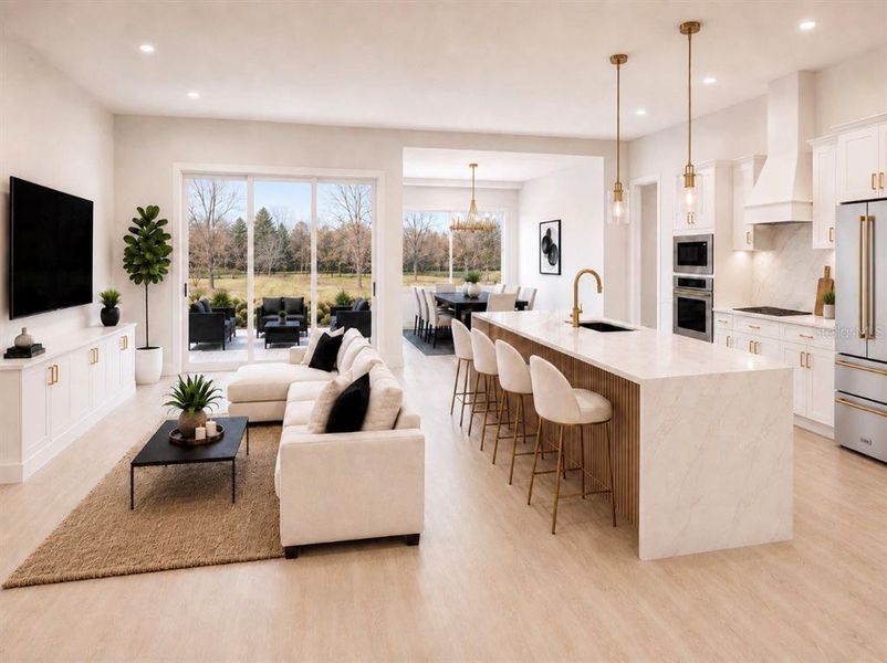 Furnished interior view inside a new home in , Orlando (Image 4).