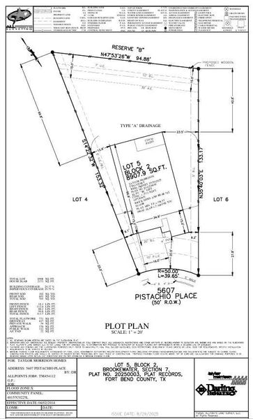 5607 Pistachio Place Preliminary Plot Plan