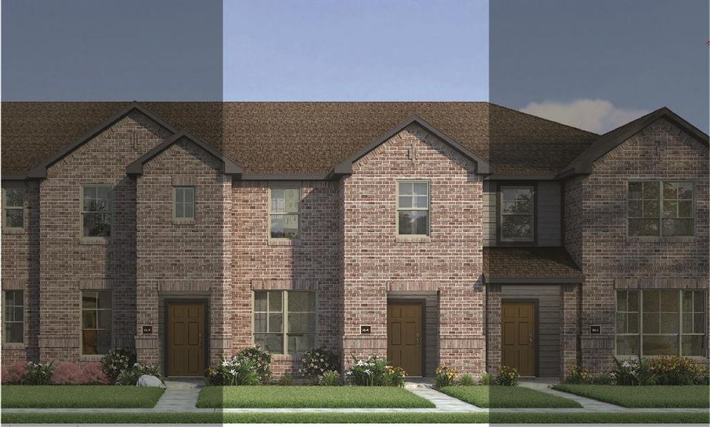 Travis with Elevation 4B Brick Exterior 2023 Townhomes