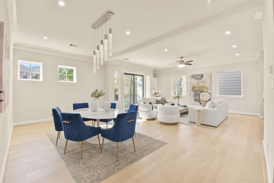 Furnished interior view inside a new home in , Houston (Image 39).