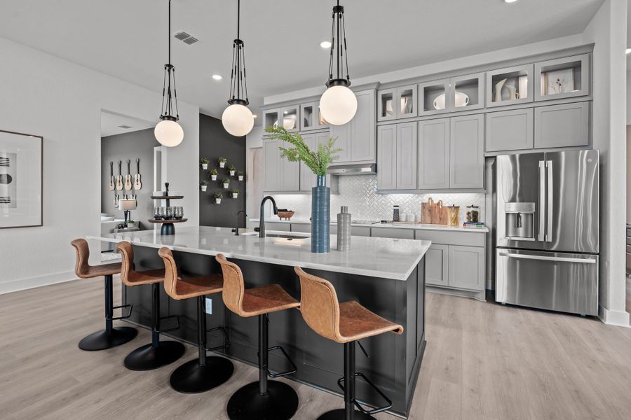 Furnished interior view inside a new home in Lariat, Liberty Hill (Image 51).