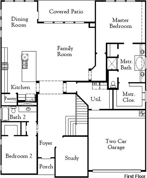 2D floor plan layout of this home in Parkside on the River, Georgetown, TX (Image 3). 2D floor plan layout of this home in Parkside on the River, Georgetown, TX (Image 3).