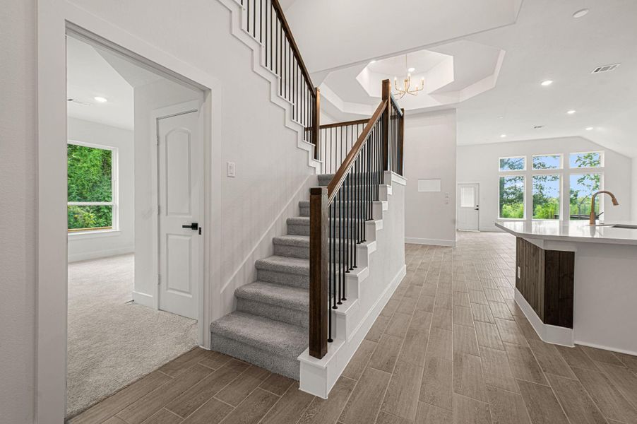Up to half story with large flex space