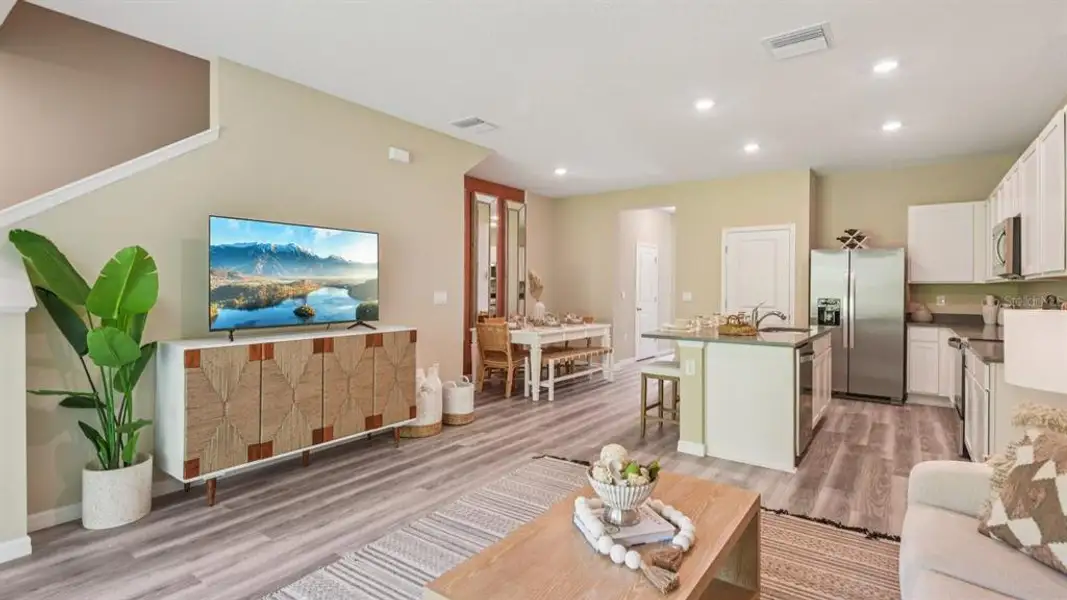 Furnished interior view inside a new home in Meadow Ridge at Epperson, Wesley Chapel (Image 10).