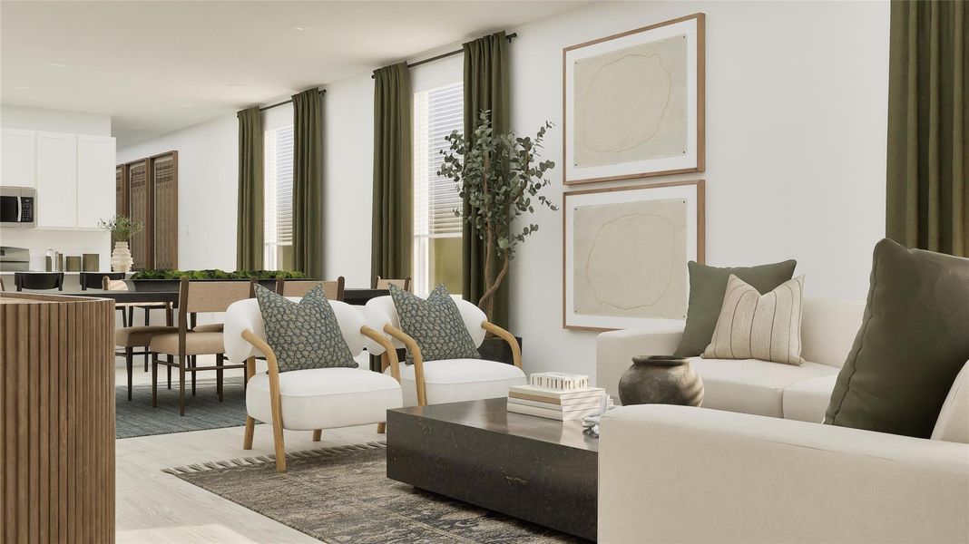 Furnished interior view inside a new home in Synova, Crosby (Image 20).
