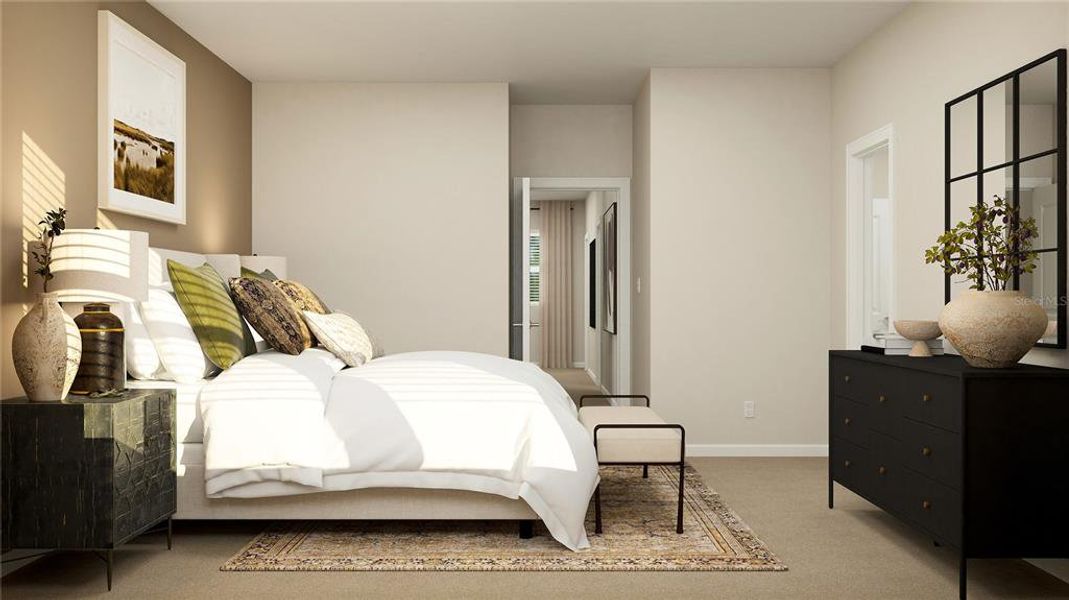 Furnished interior view inside a new home in The Glades at Crossprairie, St. Cloud (Image 19).