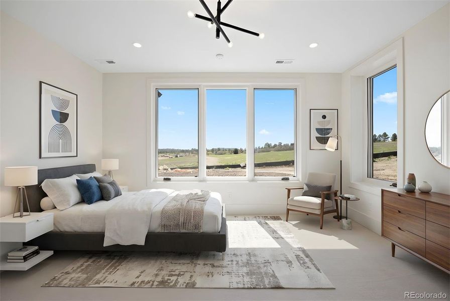 Bedroom 4 with a walk-in closet and en suite bathroom.*This photo has been virtually staged.