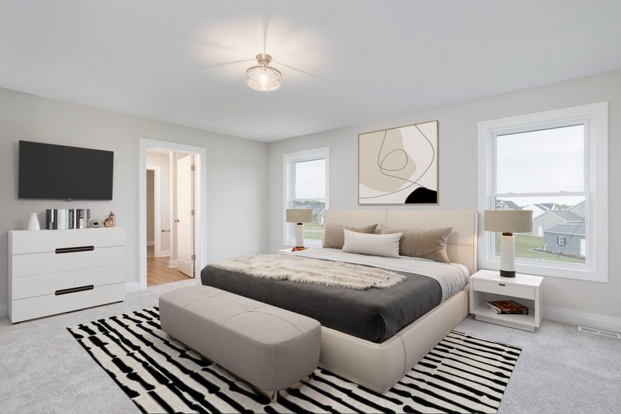 Furnished interior view inside a new home in Fieldstream Estates, Lancaster (Image 7).