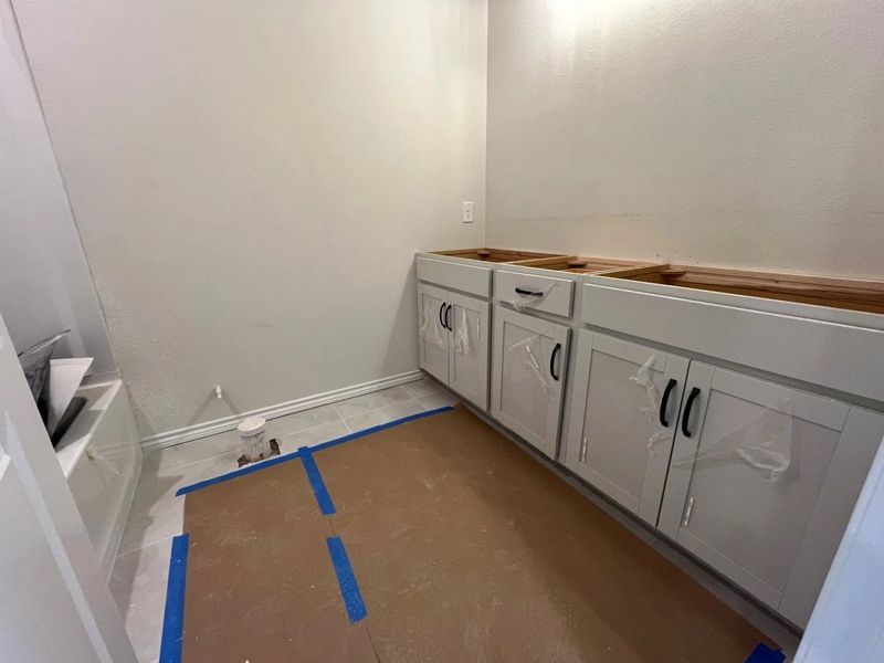 In-progress construction of a new home in Lariat, Liberty Hill, TX (Image 29).