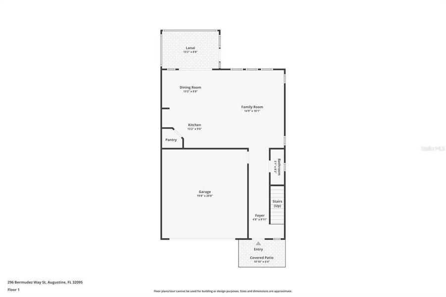2D floor plan layout of this home in , St. Augustine, FL (Image 6). 2D floor plan layout of this home in , St. Augustine, FL (Image 6).