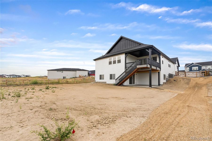 Front exterior of a new home in Independence, Elizabeth, CO, highlighting curb appeal (Image 26). Front exterior of a new home in Independence, Elizabeth, CO, highlighting curb appeal (Image 26).