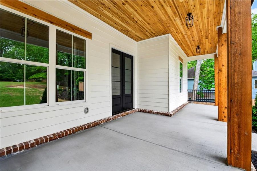 Exterior details and patio area of a home in , Cumming (Image 33).