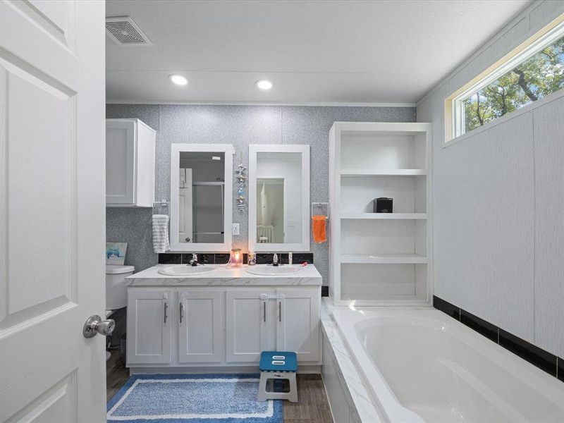 Furnished interior view inside a new home in , Gun Barrel City (Image 11). Furnished interior view inside a new home in , Gun Barrel City (Image 11).