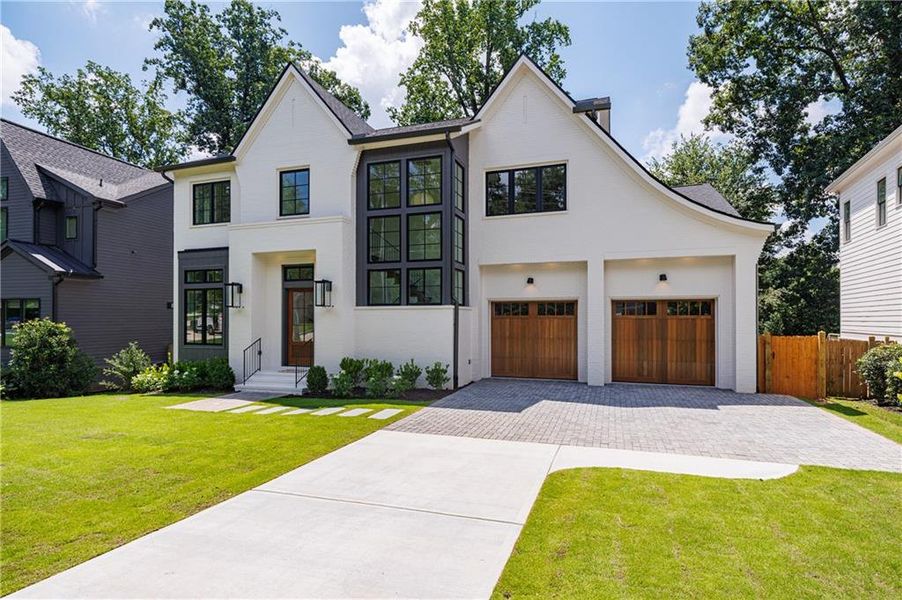 Front exterior of a new home in , Atlanta, GA, highlighting curb appeal (Image 41). Front exterior of a new home in , Atlanta, GA, highlighting curb appeal (Image 41).