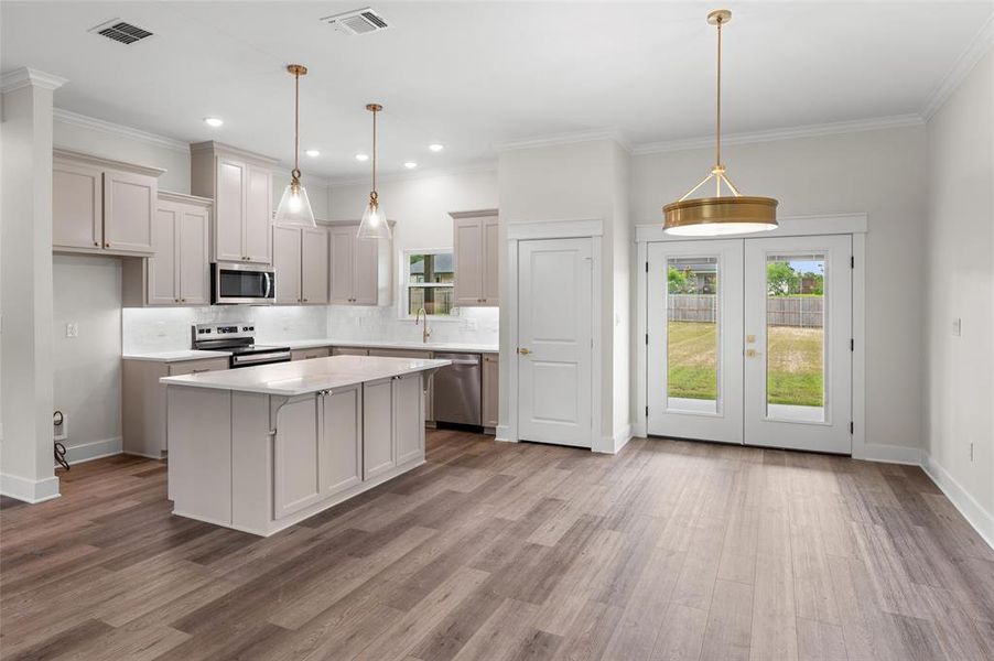 Furnished interior view inside a new home in , Mineola (Image 6). Furnished interior view inside a new home in , Mineola (Image 6).