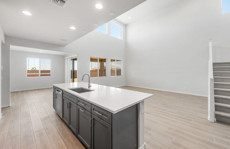 Furnished interior view inside a new home in El Rancho Santa Rosa, Maricopa (Image 13).