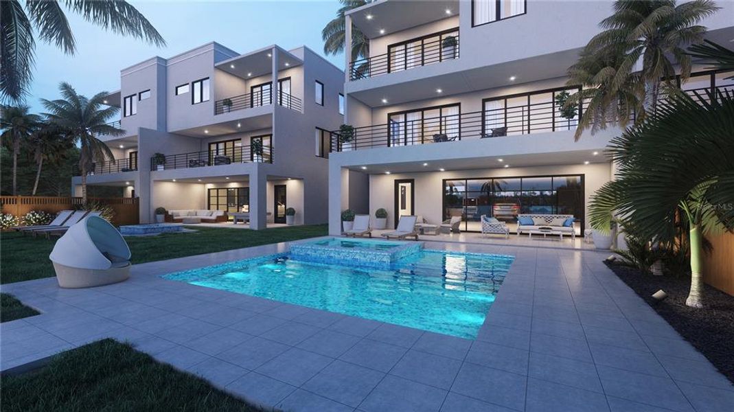 Exterior details and patio area of a home in , Treasure Island (Image 12).