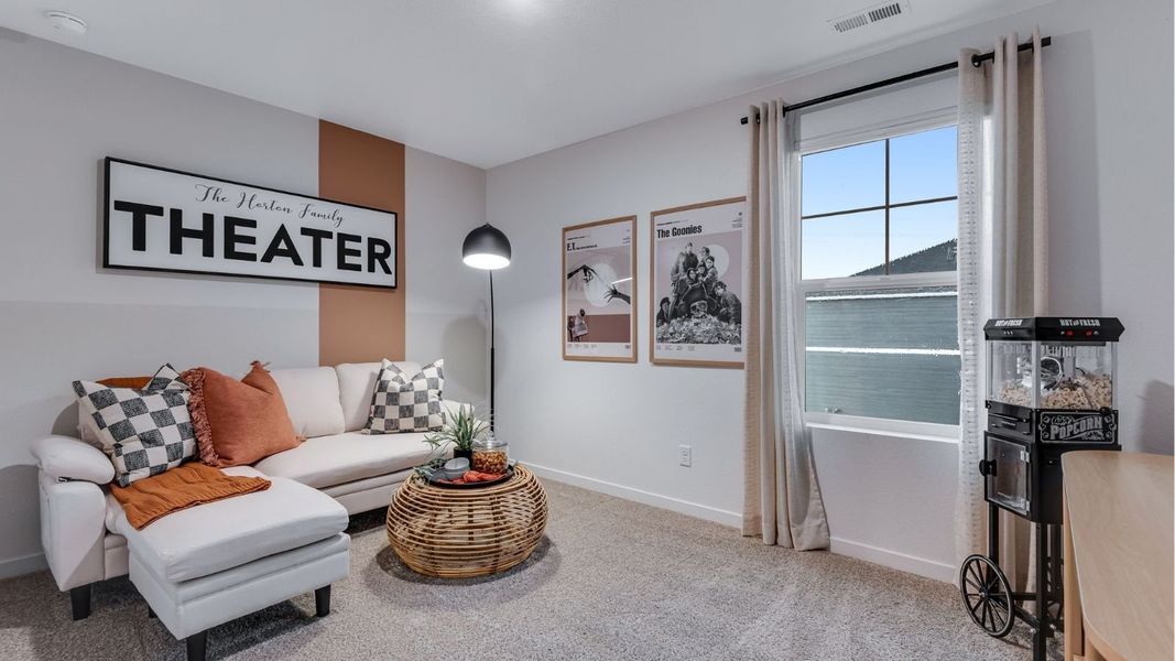 Furnished interior view inside a new home in Settlers Crossing, Commerce City (Image 15).