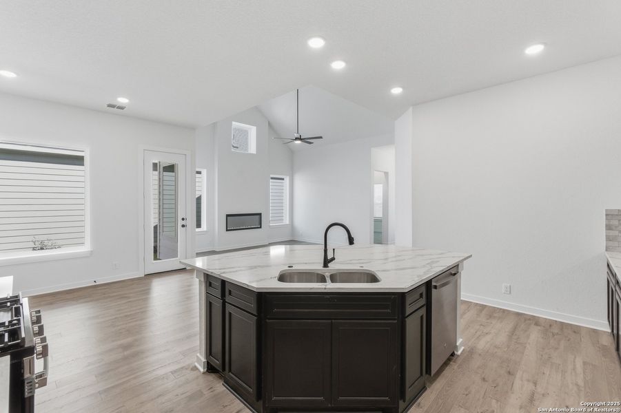 Furnished interior view inside a new home in The Crossvine – Garden Homes, Schertz (Image 10).