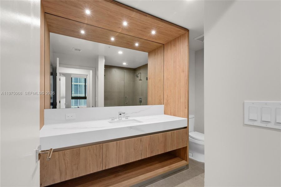 Furnished interior view inside a new home in , Miami (Image 9).