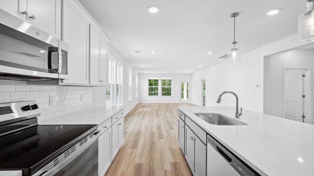 Furnished interior view inside a new home in Creekside at Andrews, Summerville (Image 8).