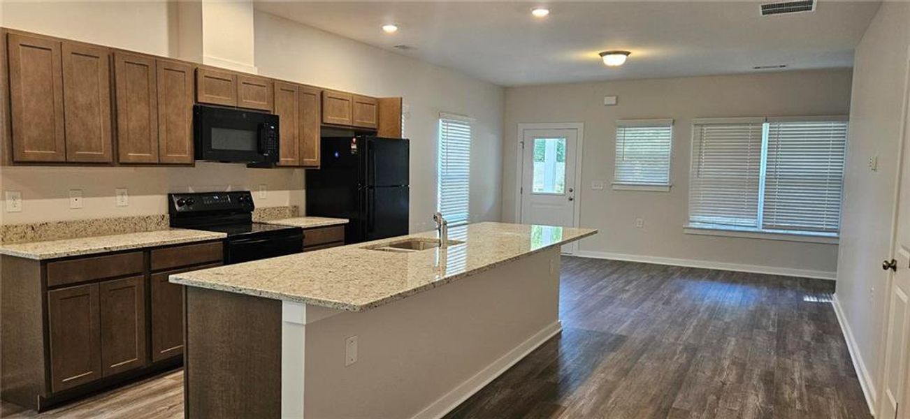 Furnished interior view inside a new home in , Atlanta (Image 3).