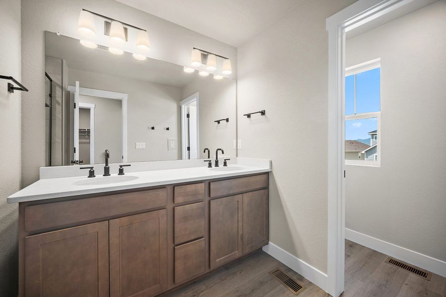 Furnished interior view inside a new home in Trails at Aspen Ridge-3, Colorado Springs (Image 12).