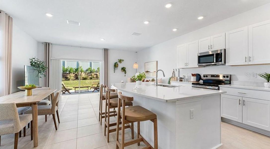 Furnished interior view inside a new home in Waterstone, Groveland (Image 4).