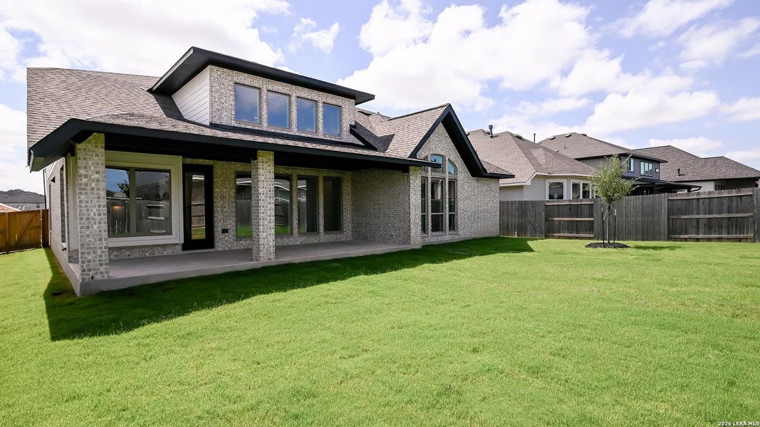Exterior details and patio area of a home in Veramendi, New Braunfels (Image 4).