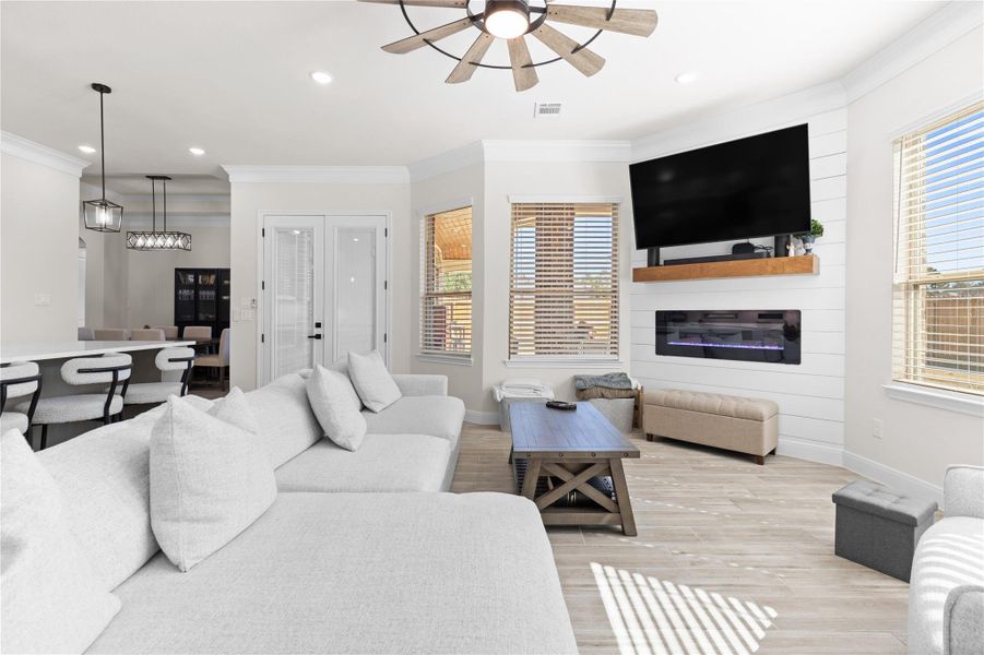 Furnished interior view inside a new home in Bentwater, Montgomery (Image 37).
