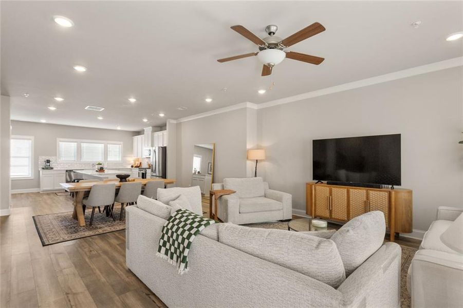 Furnished interior view inside a new home in Terrace at Riverview Landing, Smyrna (Image 8).