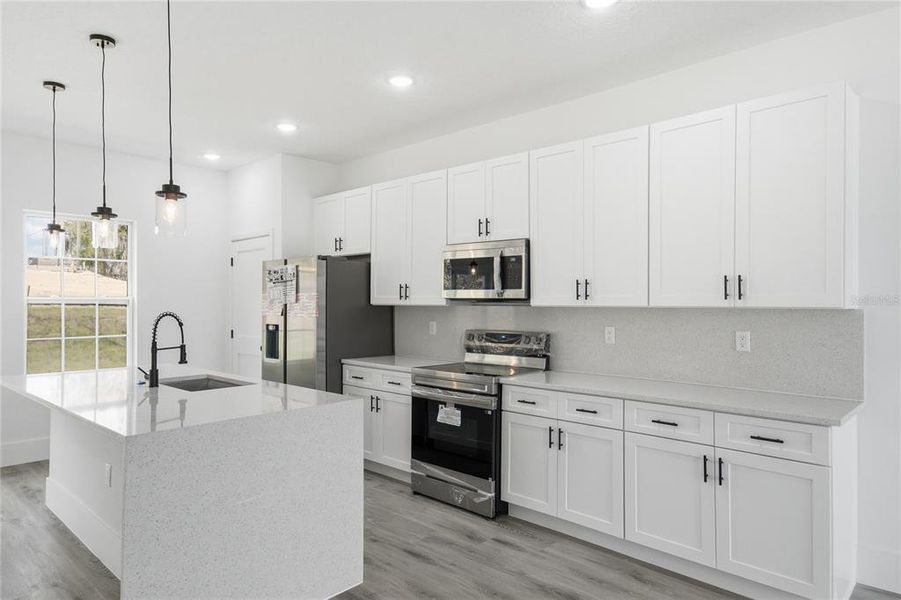 Furnished interior view inside a new home in , Dunnellon (Image 6).
