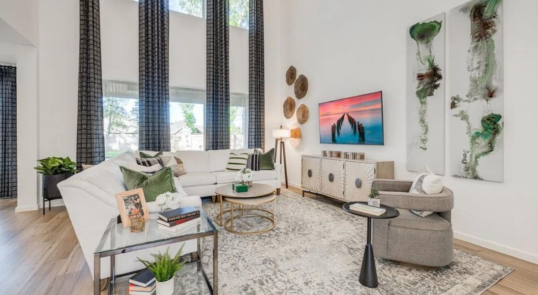 Furnished interior view inside a new home in Samara, League City (Image 3).