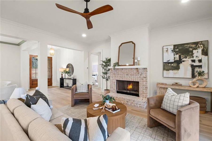 Furnished interior view inside a new home in , Canton (Image 44).