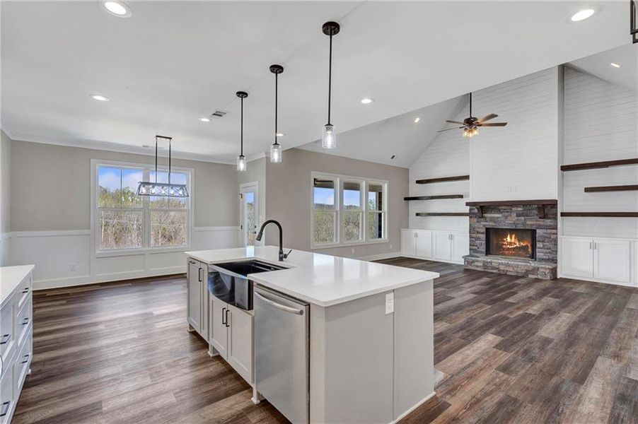 Furnished interior view inside a new home in , Pendergrass (Image 5).