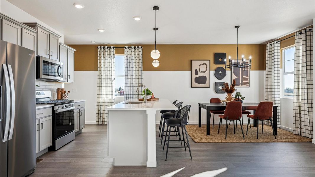 Representative furnished interior of a home built from the Vail by D.R. Horton in Villas at Vantage, Berthoud (Image 11).