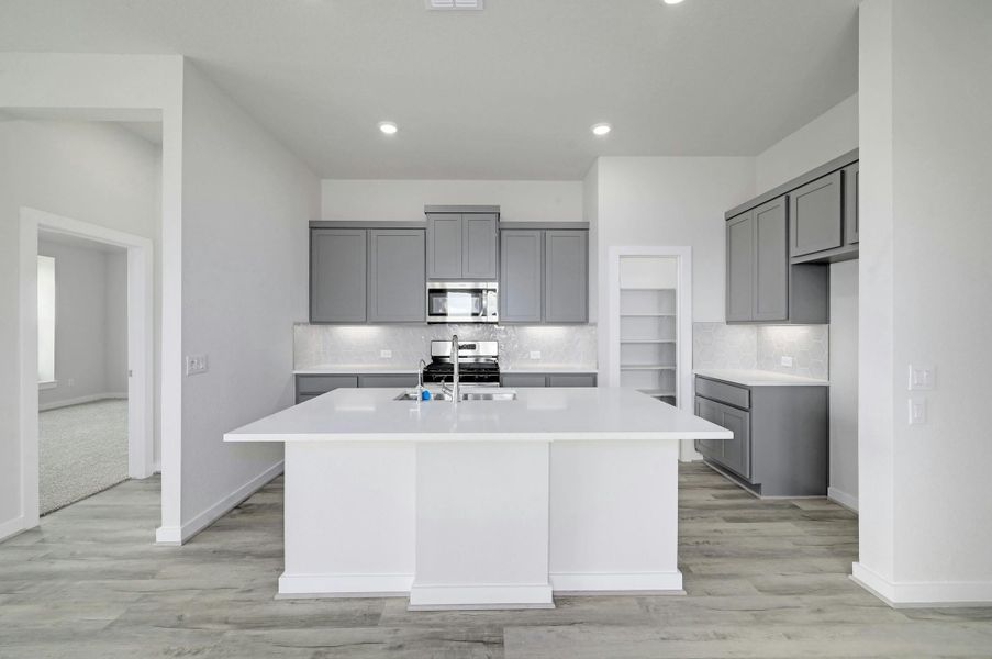 Furnished interior view inside a new home in Willowbrook, New Braunfels (Image 6). Furnished interior view inside a new home in Willowbrook, New Braunfels (Image 6).