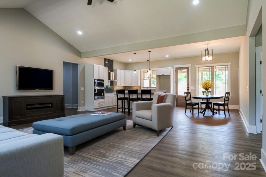 Virtually staged Living room Virtually staged Living room