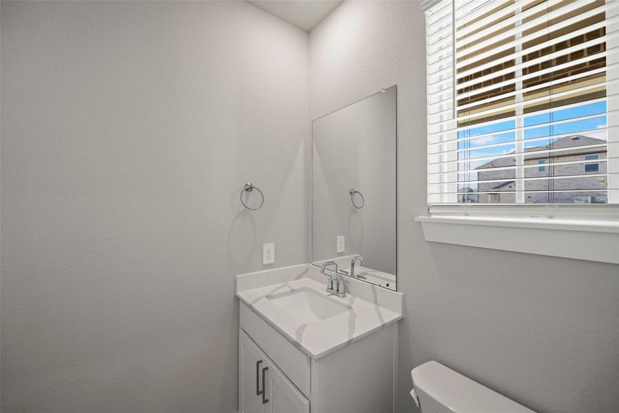 Half bathroom downstairs for convenience for the family and your guests. Half bathroom downstairs for convenience for the family and your guests.