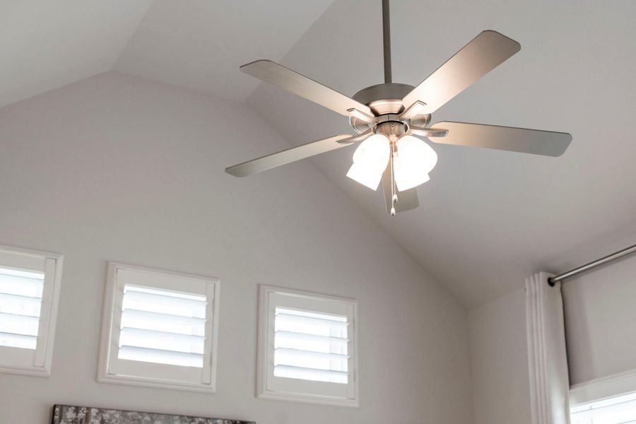Upgraded ceiling fans Upgraded ceiling fans