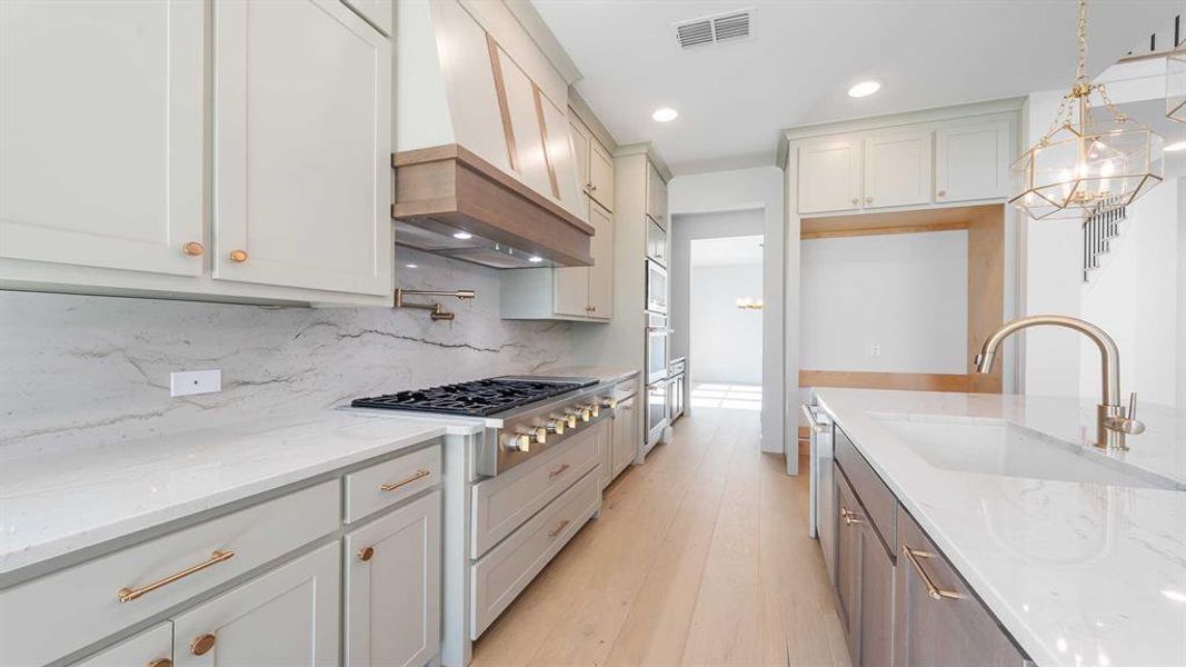 Furnished interior view inside a new home in Fields 60', Frisco (Image 7).